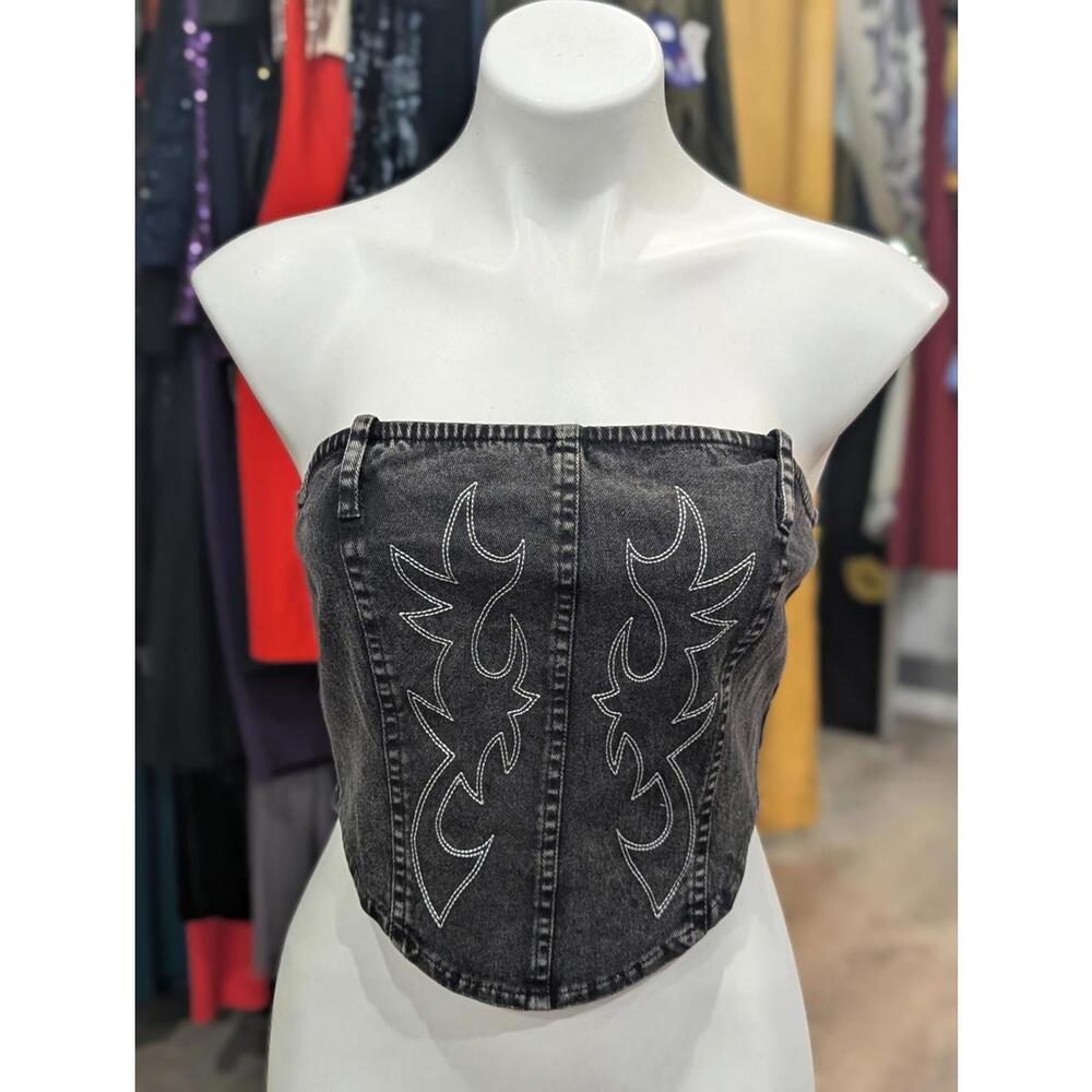 Denim Cool Crop
